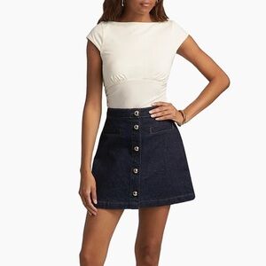 Reformation Madelyn Knit Top NWT  FIOR DI LATTE